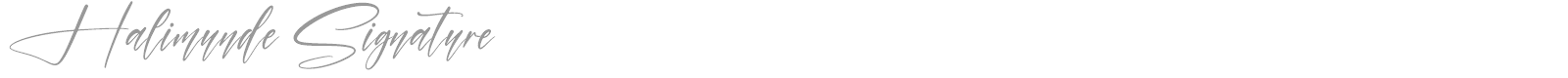 Halimunde Signature font preview